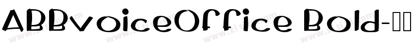 ABBvoiceOffice Bold字体转换